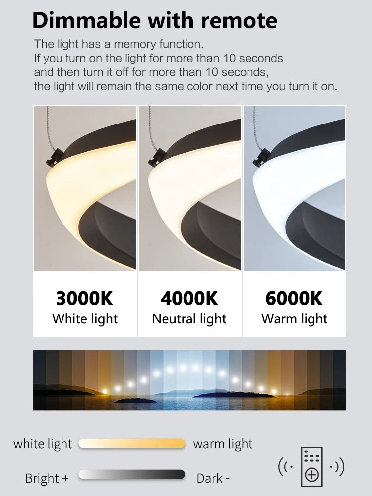 Modern Dining room Ring Lamp