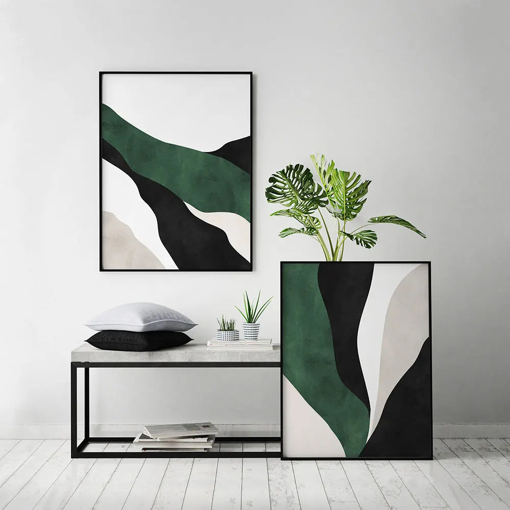 Abstract Dark Wall Art