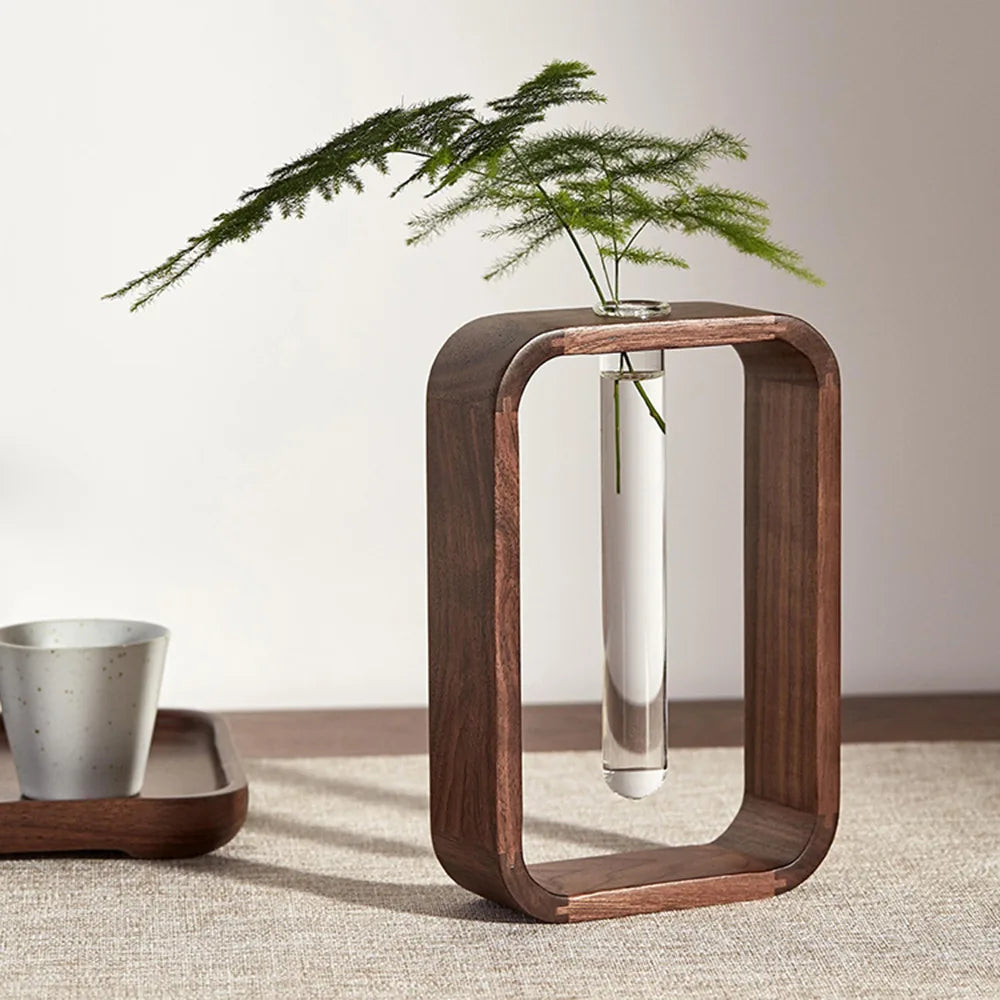 Rectangle Wood Retro Plant