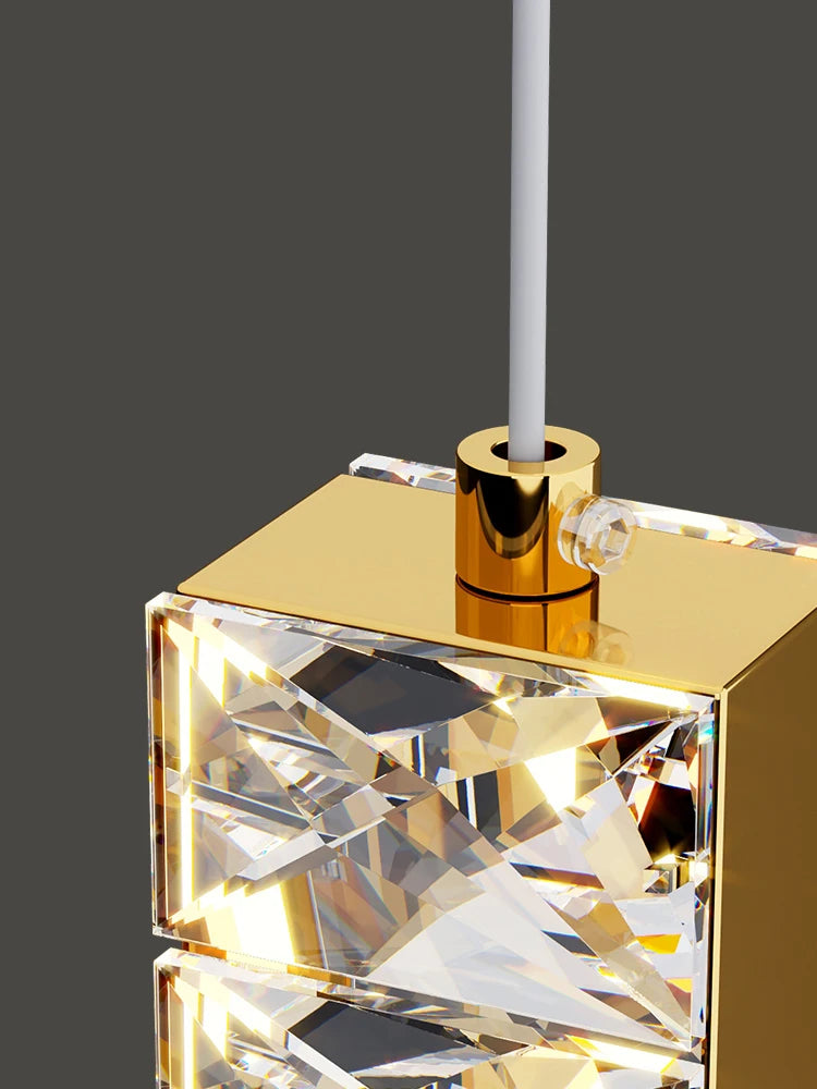 Crystal Block Luxury Droplight