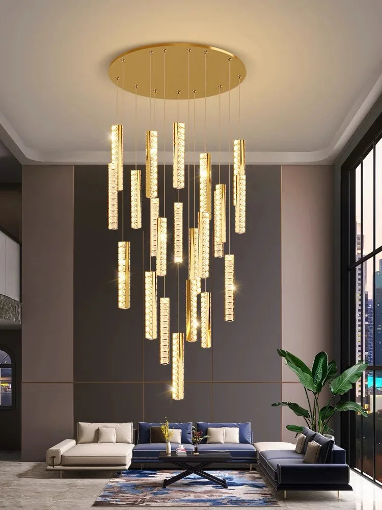 Crystal Block Luxury Droplight
