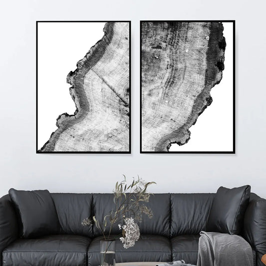 Nordic Tree Rings Wall Art