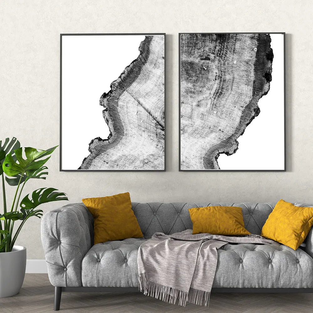 Nordic Tree Rings Wall Art