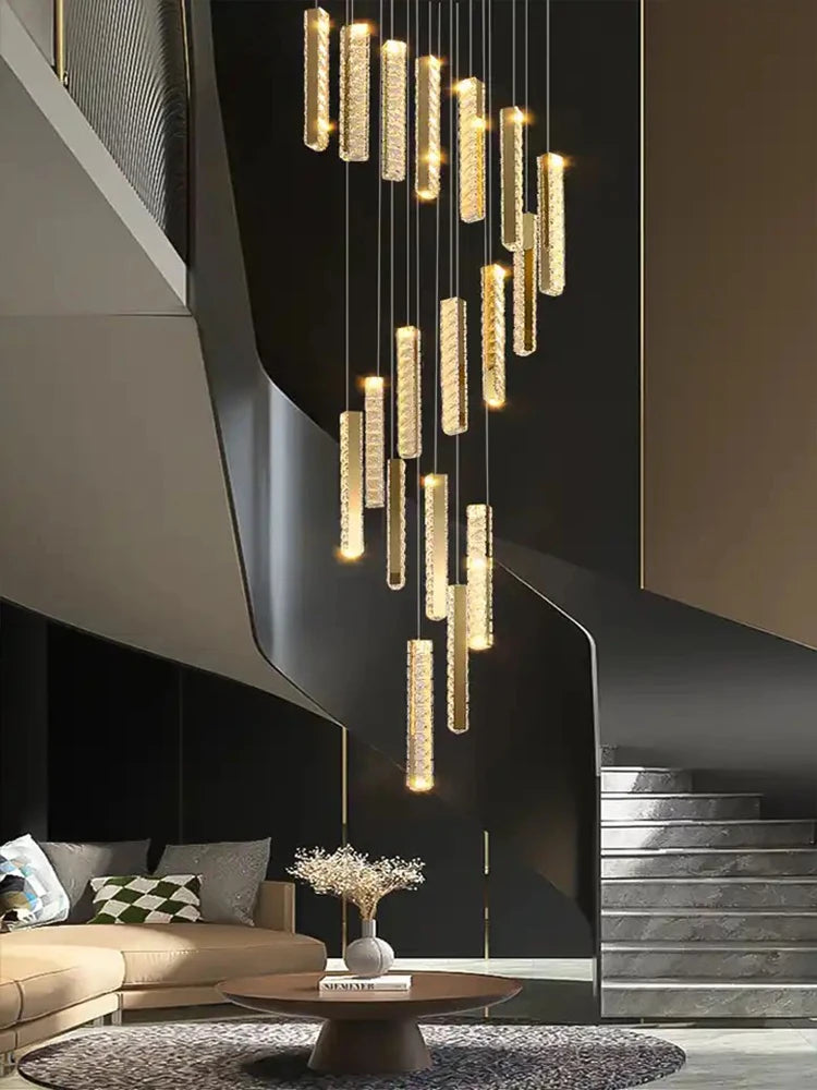 Crystal Block Luxury Droplight